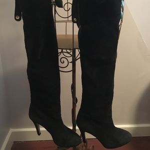 Adrienne Vittadini Over-the-Knee Suede Boots